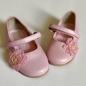 Toddler size 3 Gymboree flower dress shoes shimmer pink/purple hues